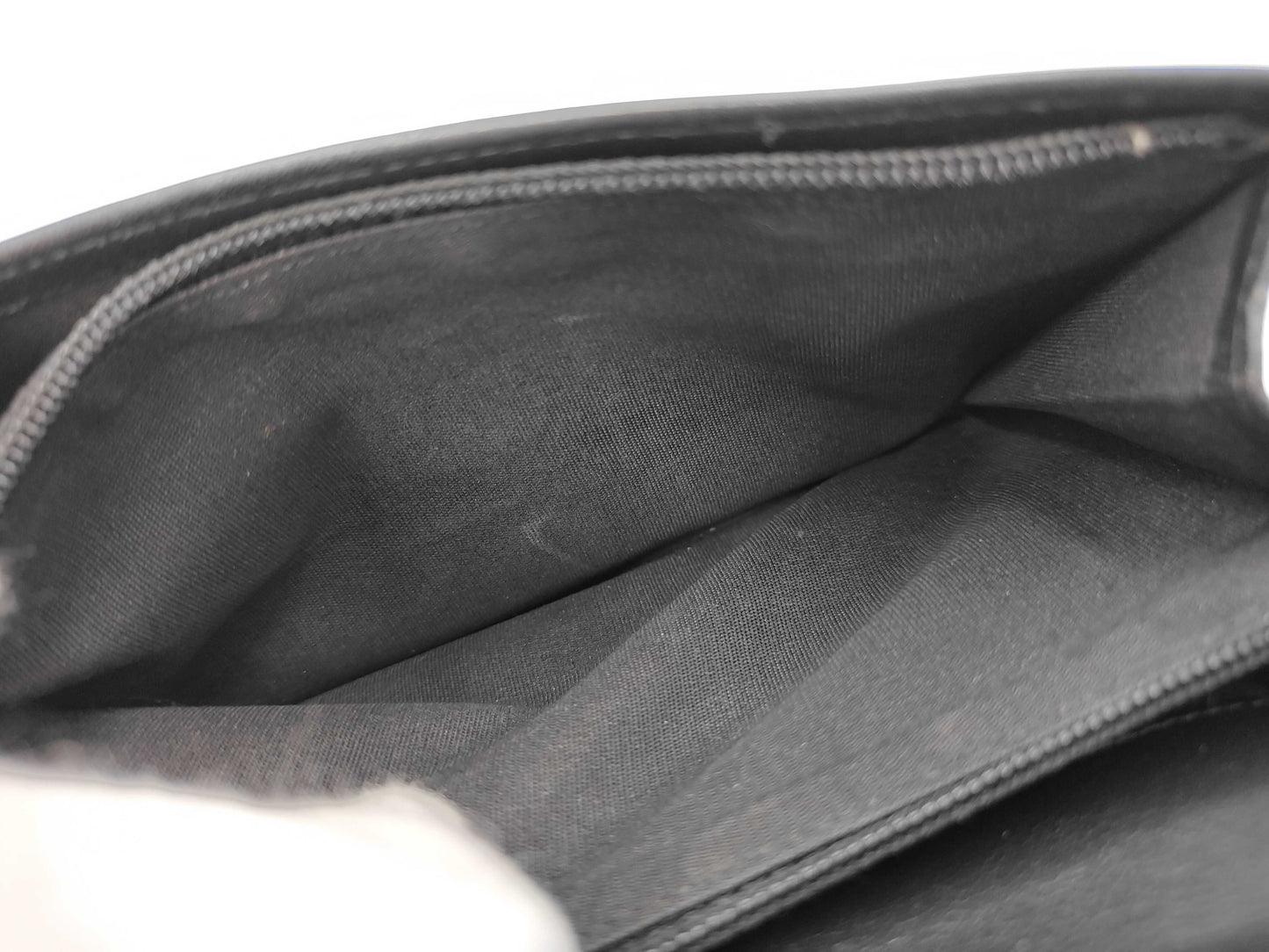 Chanel Bi-Fold Wallet Leather, Black, Leather, Wallet