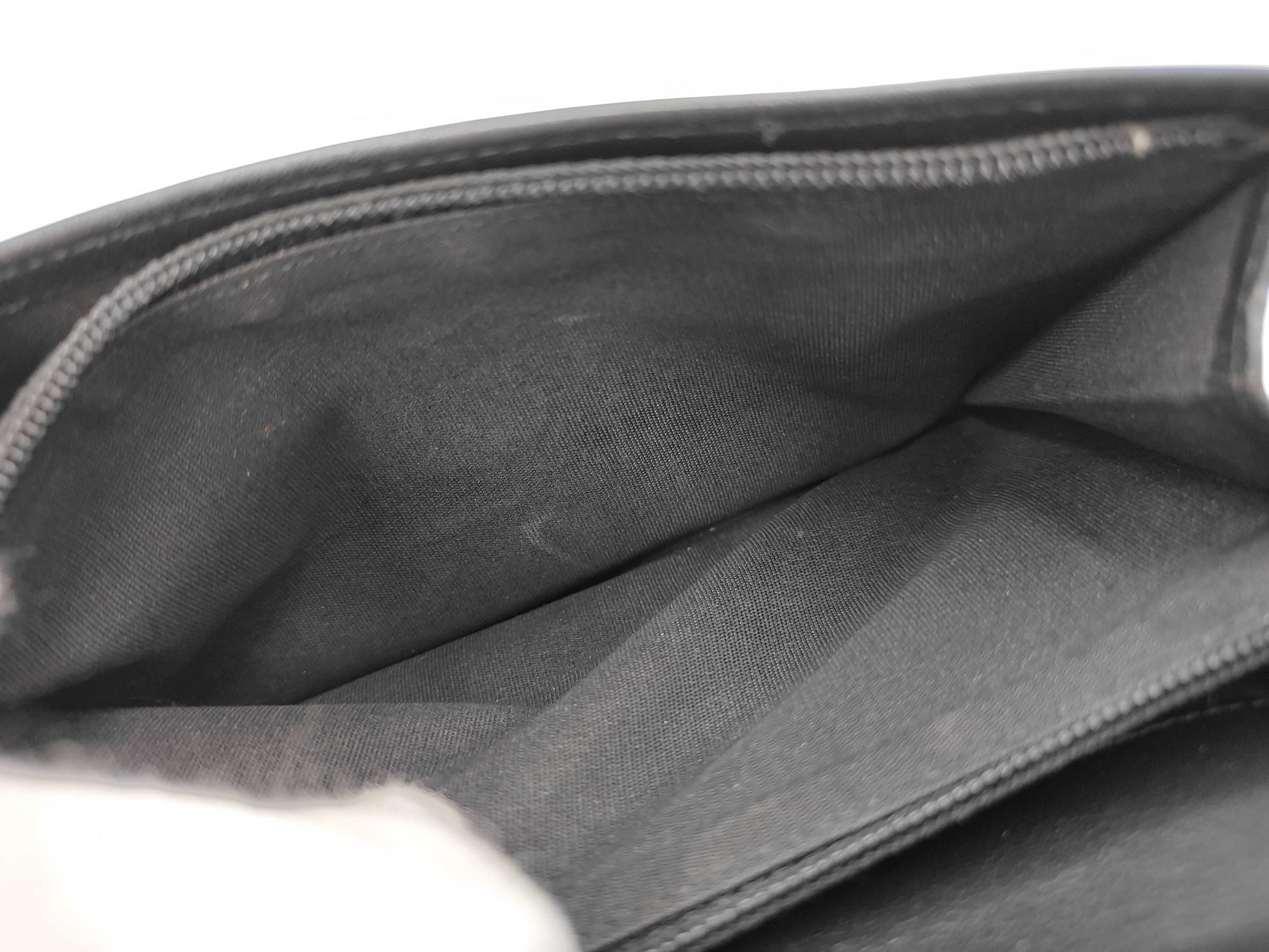 Chanel Bi-Fold Wallet Leather, Black, Leather, Wallet