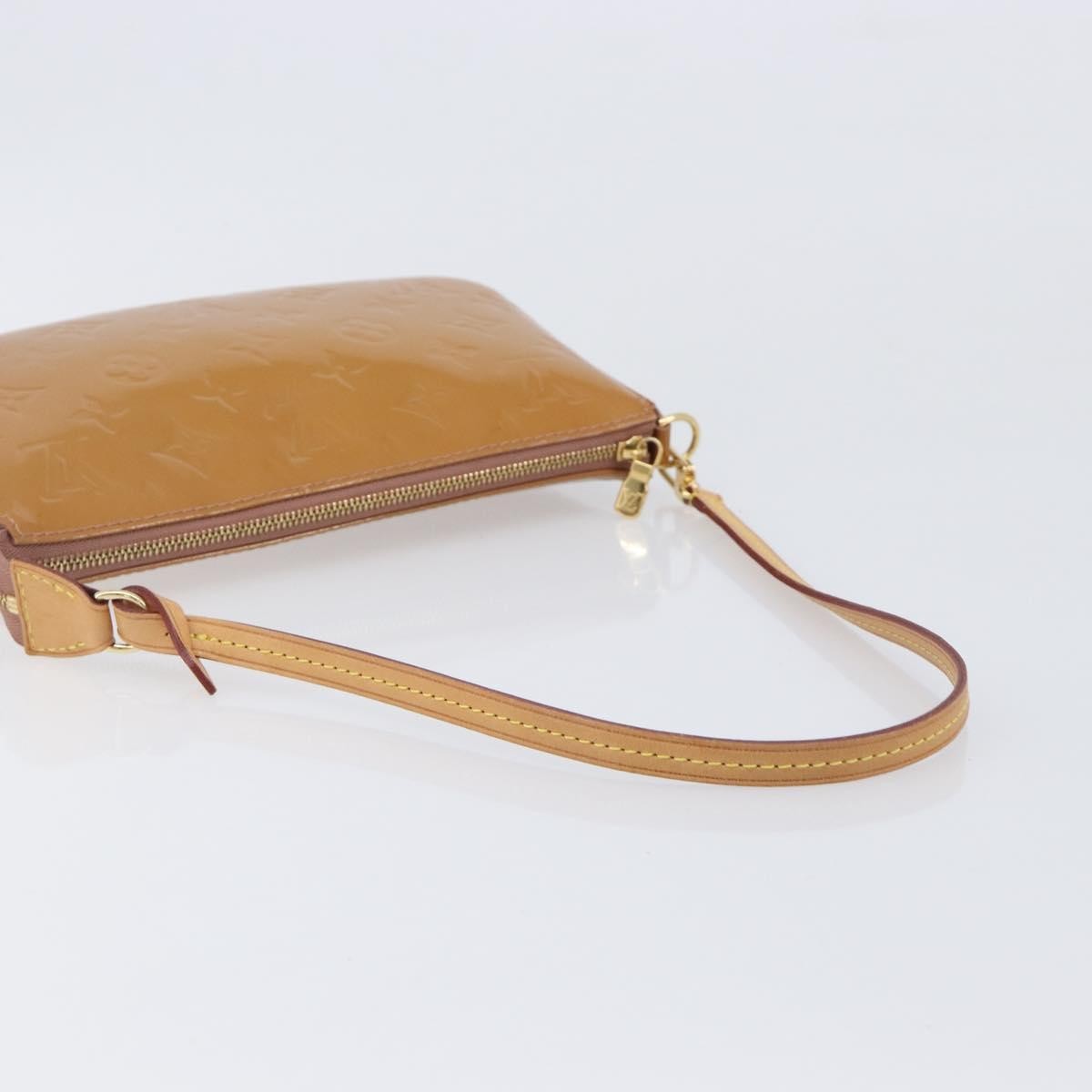 Louis Vuitton Pochette Accessoires NM Monogram Vernis, Brown, Patent Leather, Clutch