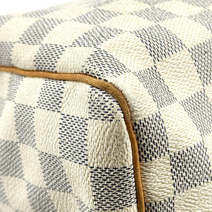 Louis Vuitton Speedy Bandouliere Damier, White, Canvas, Handbag