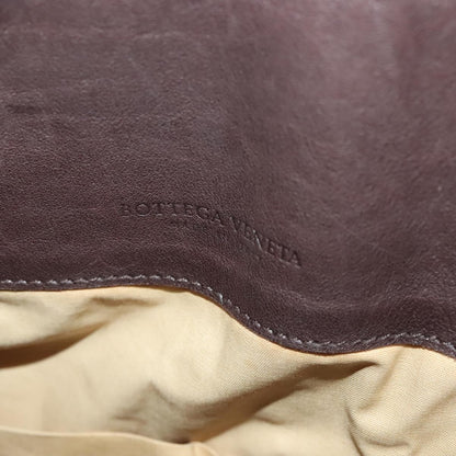 Bottega Veneta Intrecciato Shoulder Leather, Brown, Leather, Shoulder Bag