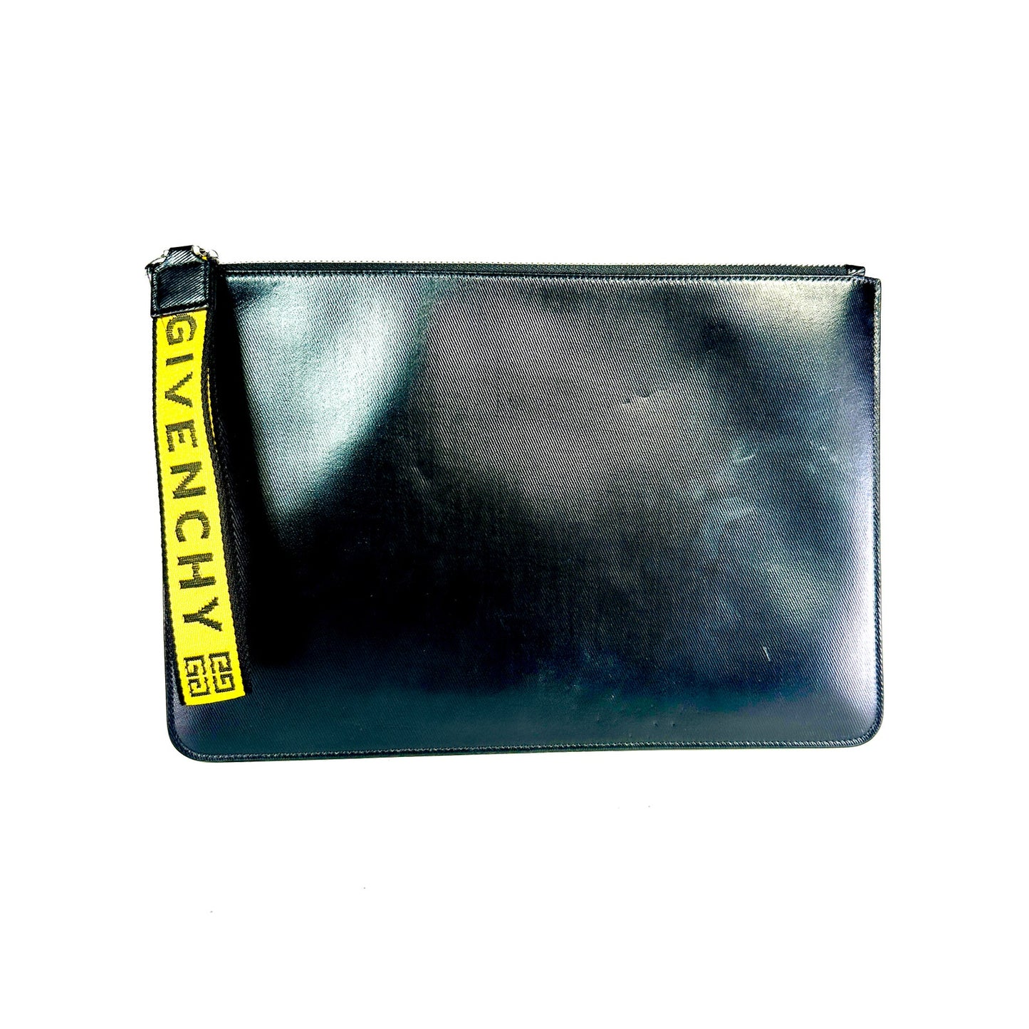 GIVENCHY Ticker Leather Pouch Clutch