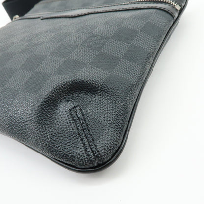 Louis Vuitton Thomas Damier Graphite, Black, Canvas, Handbag