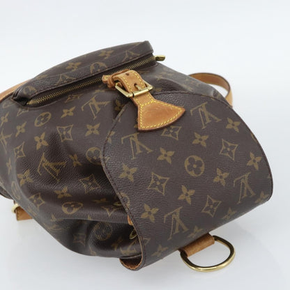 Louis Vuitton Vintage Montsouris Monogram Canvas, Brown, Canvas, Backpack