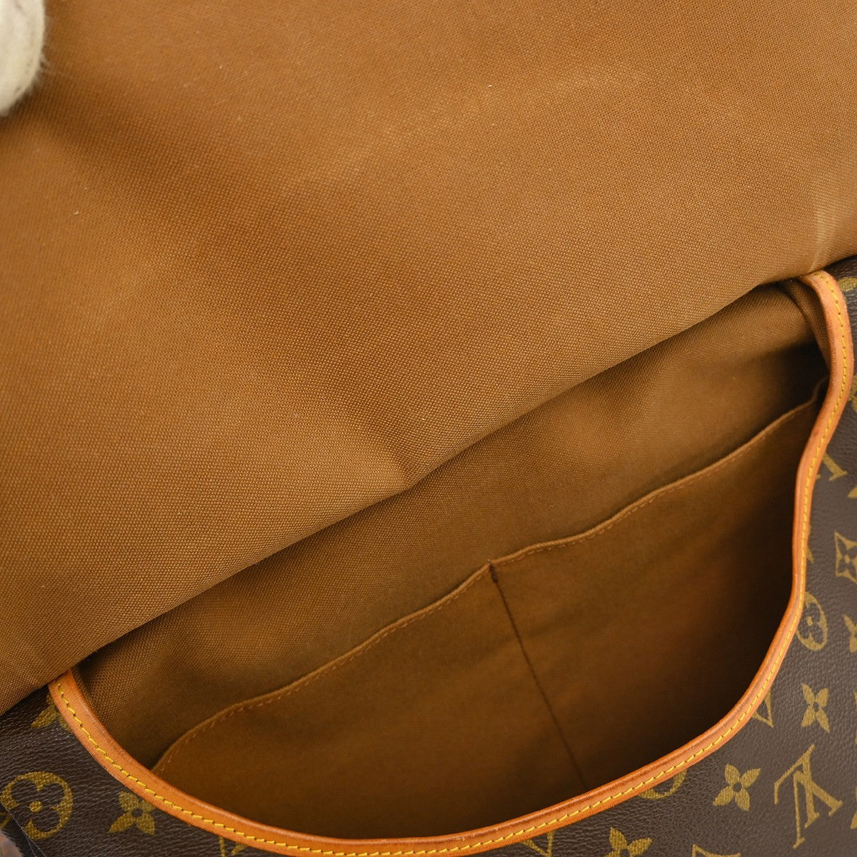 Louis Vuitton Saumur Monogram, Brown, Canvas, Shoulder Bag