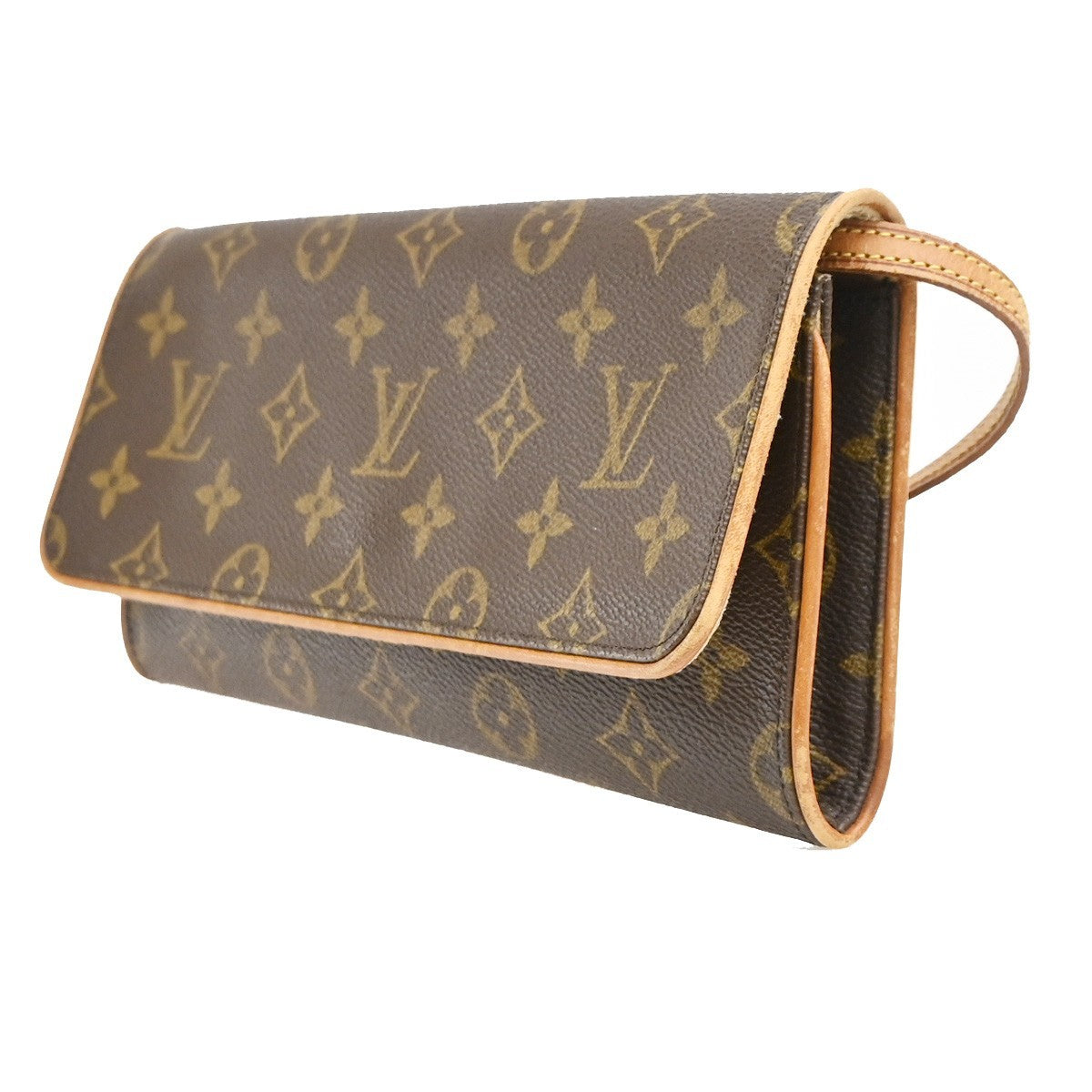 Louis Vuitton Twin Monogram Canvas, Brown, Canvas, Clutch