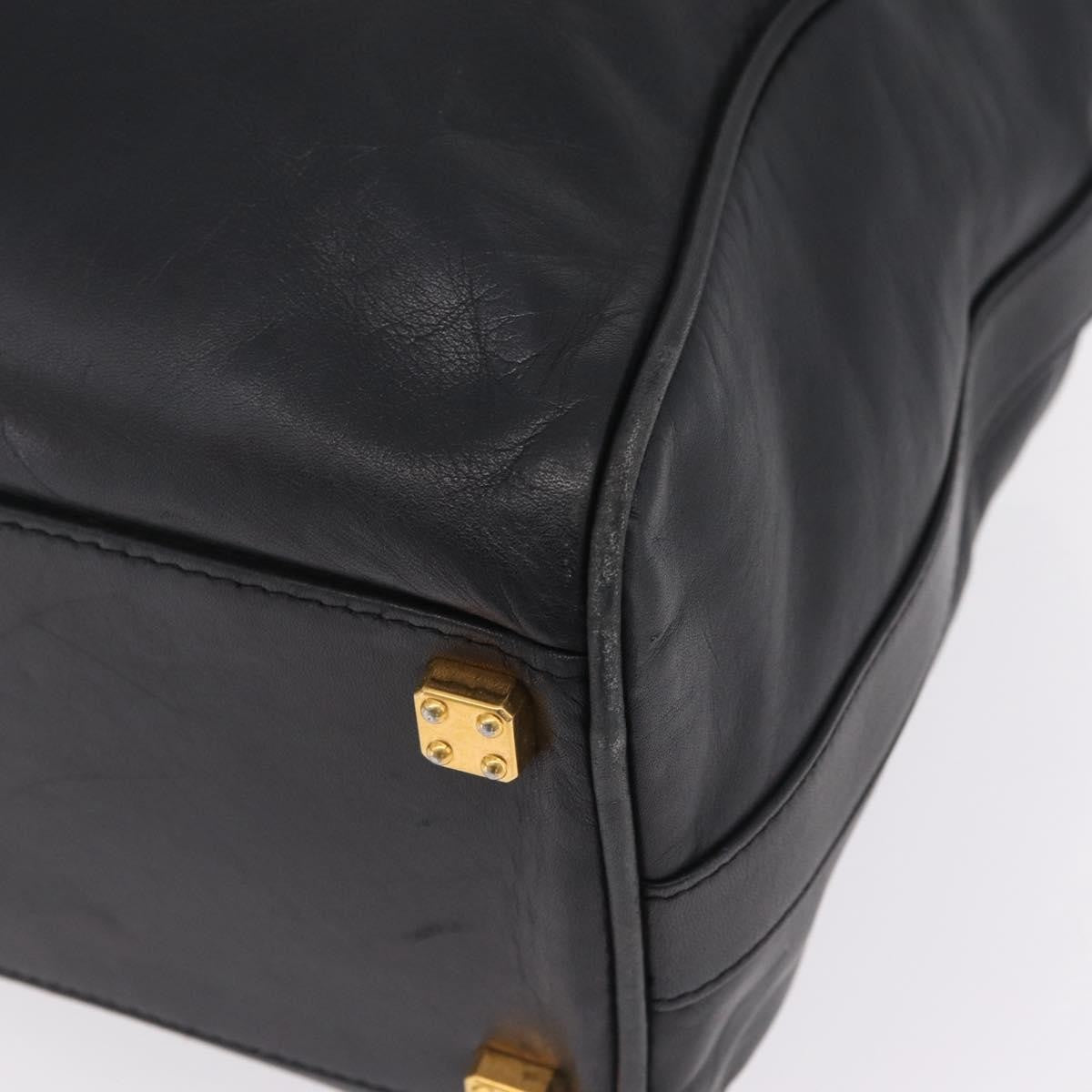 Loewe Travel Line Boston, Black, Leather, Travel Bag