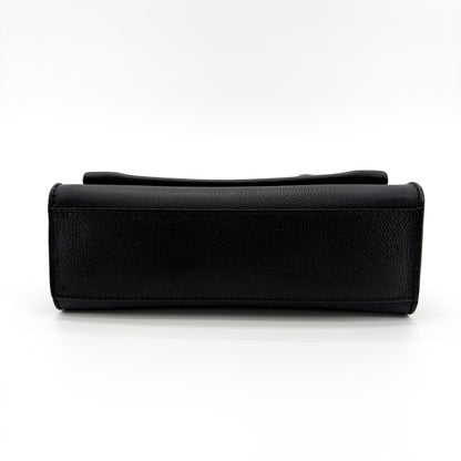 Louis Vuitton Mylockme Monochrome Leather, Black, Leather, Handbag