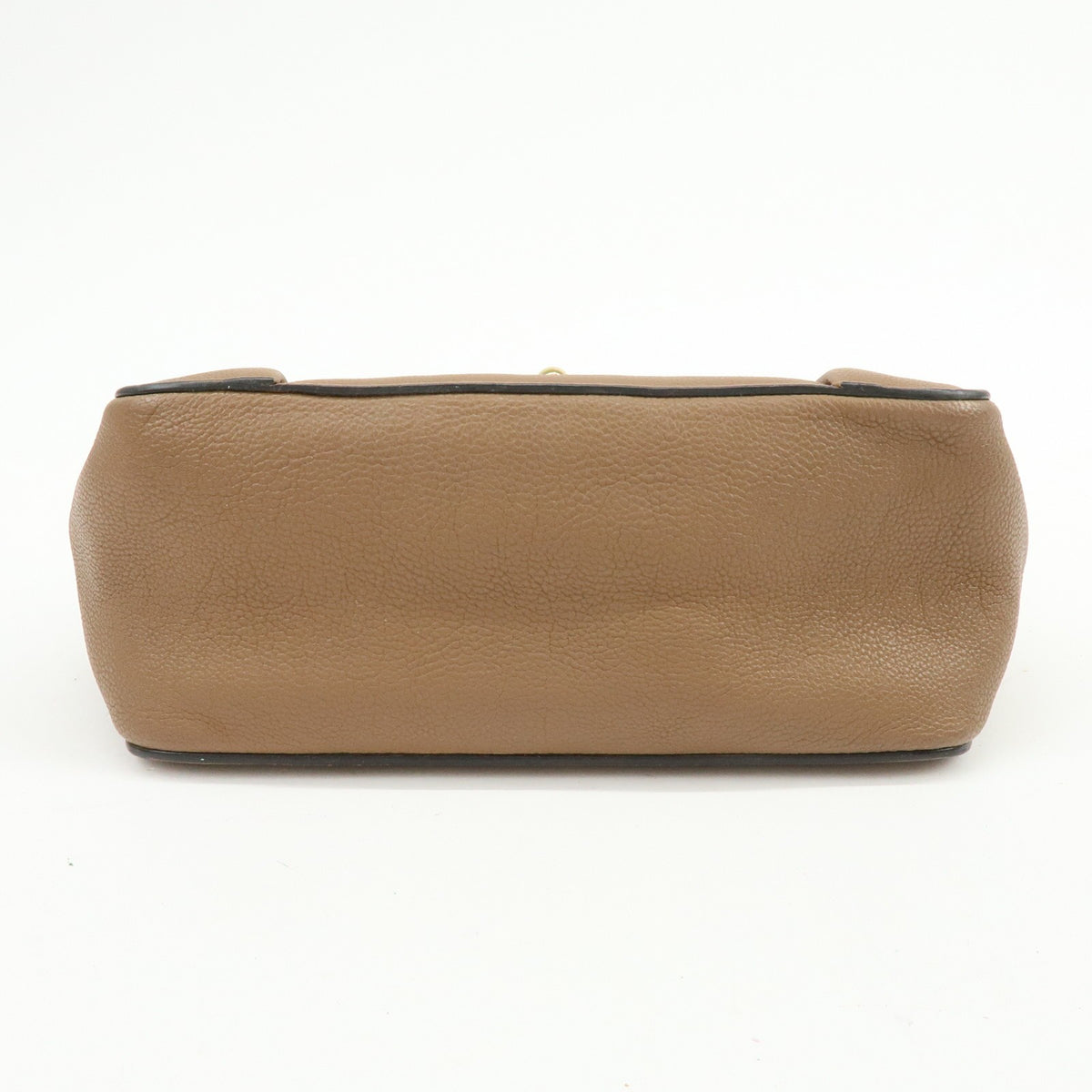 Chloe Elsie Chain Leather, Brown, Leather, Shoulder Bag