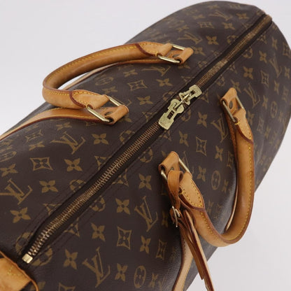 Louis Vuitton Keepall Monogram, Brown, Canvas, Travel Bag