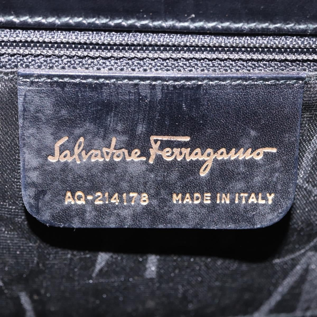 Salvatore Ferragamo Convertible Vara Bow Tote Leather, Black, Leather, Handbag