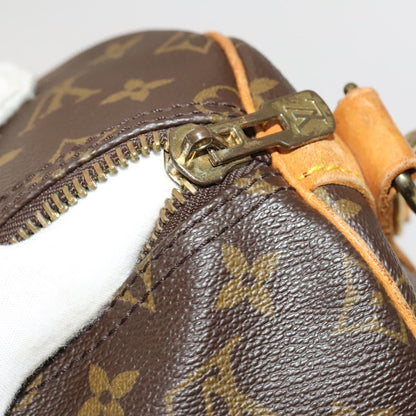Louis Vuitton Keepall Bandouliere Bag Monogram Canvas, BROWN, CANVAS, Travel bag