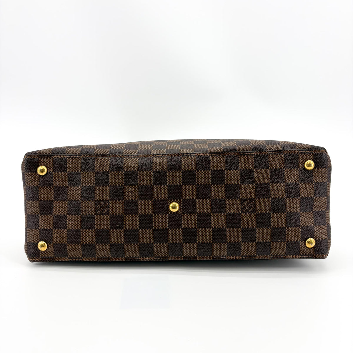Louis Vuitton LV Riverside Damier with Leather, Brown, Canvas, Handbag