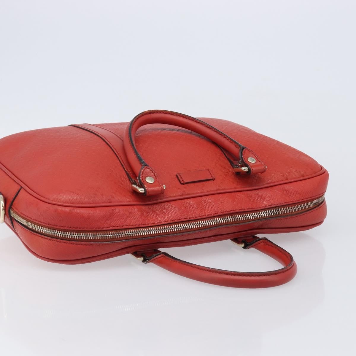 Gucci Bright Convertible Diamante Leather, Red, Leather, Briefcase