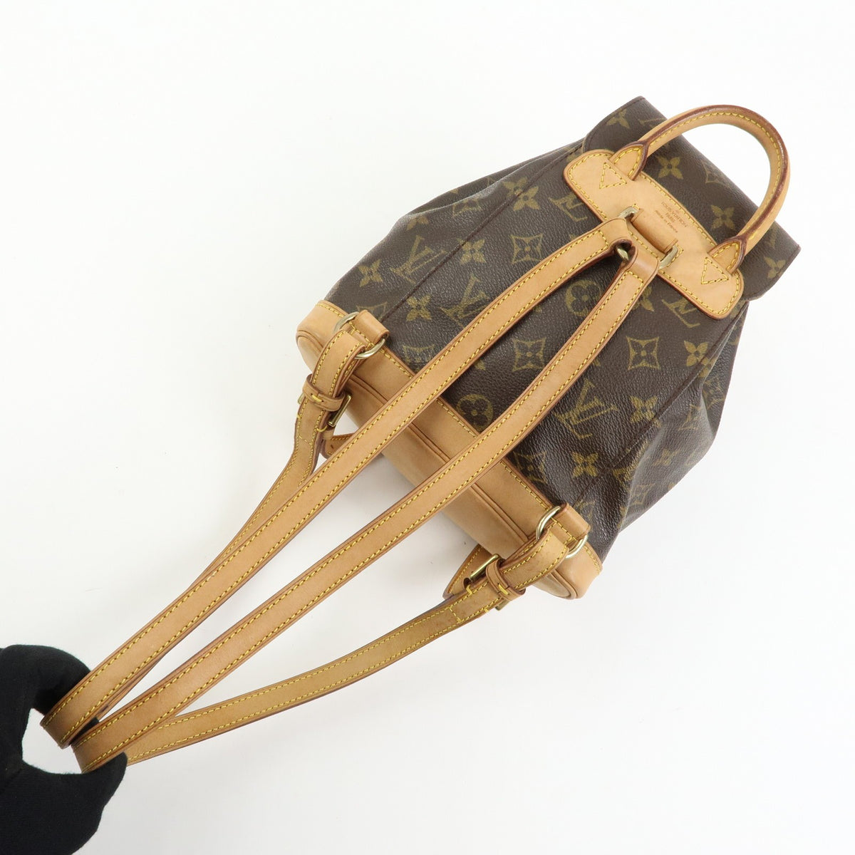Louis Vuitton Vintage Montsouris Monogram Canvas, Brown, Canvas, Backpack