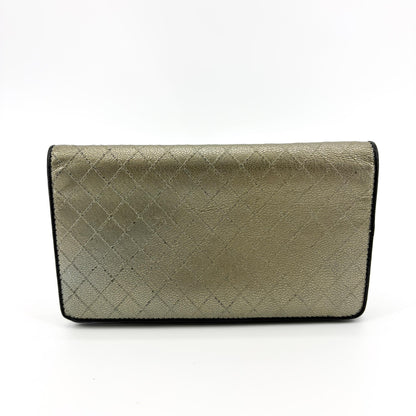 Chanel 19 Flap Quilted Lambskin, Gold, Calfskin, Wallet