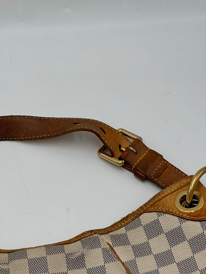 Louis Vuitton Galliera Handbag Damier, BROWN, LEATHER, Shoulder bag