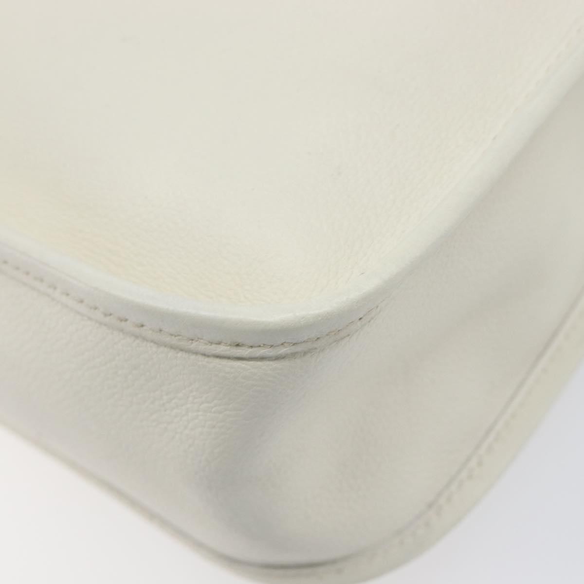 Hermes Vespa Courchevel, White, Leather, Shoulder Bag