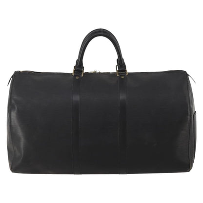 Louis Vuitton Keepall Epi Leather, Black, Leather, Travel Bag