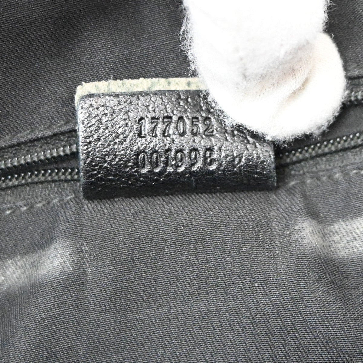 Gucci Princy Tote GG Canvas and leather, Black, Canvas, Tote Bag