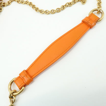 Bottega Veneta Olimpia Intrecciato Nappa, Orange, Leather, Crossbody Bag