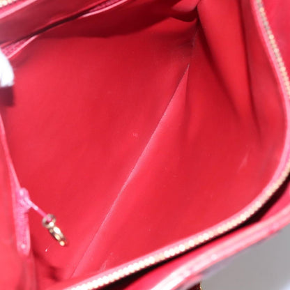 Chanel Chanel vintage cc chain leather, RED, LEATHER, Shoulder bag