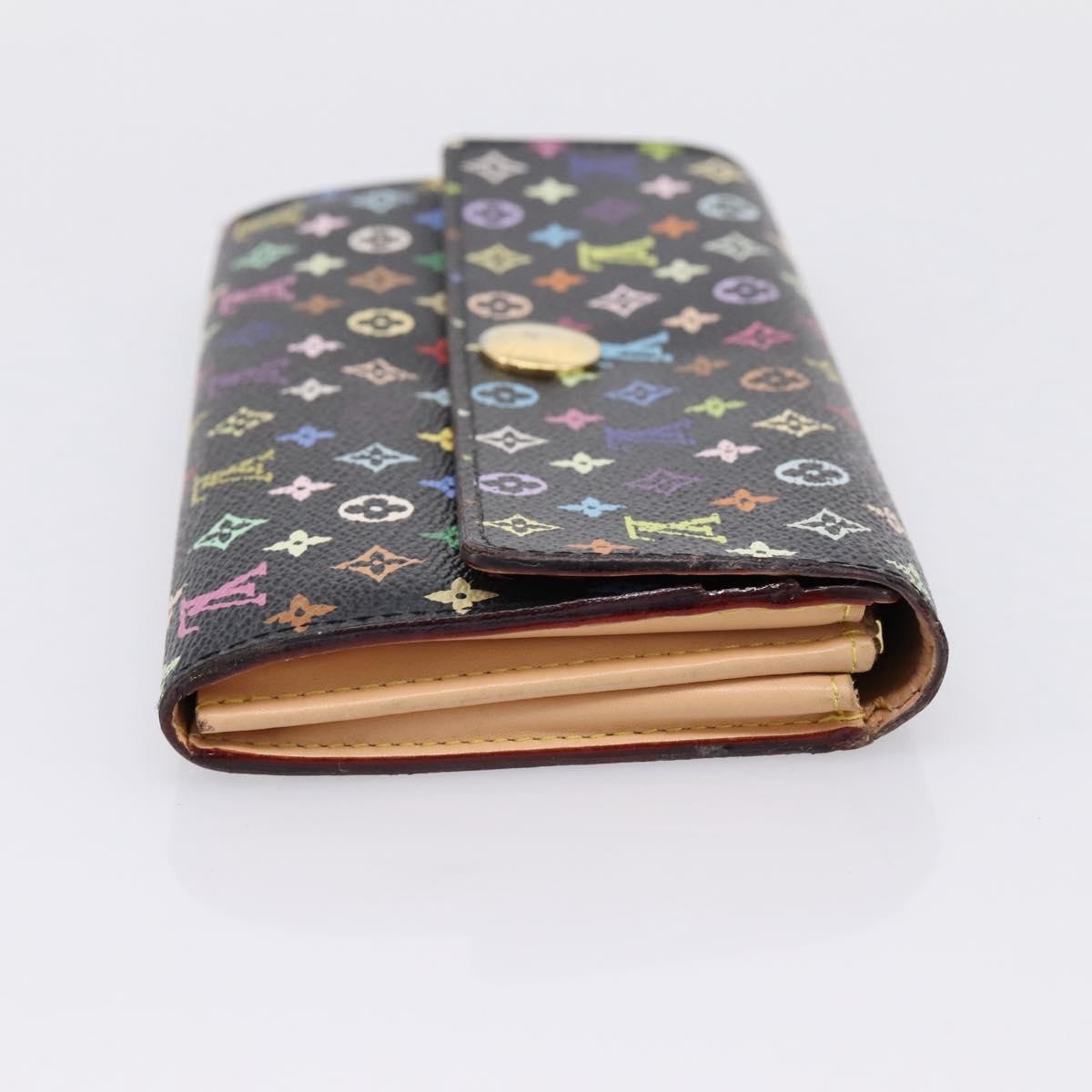 Louis Vuitton Sarah Monogram Multicolor, Black, Canvas, Wallet