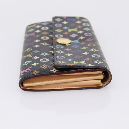 Louis Vuitton Sarah Monogram Multicolor, Black, Canvas, Wallet