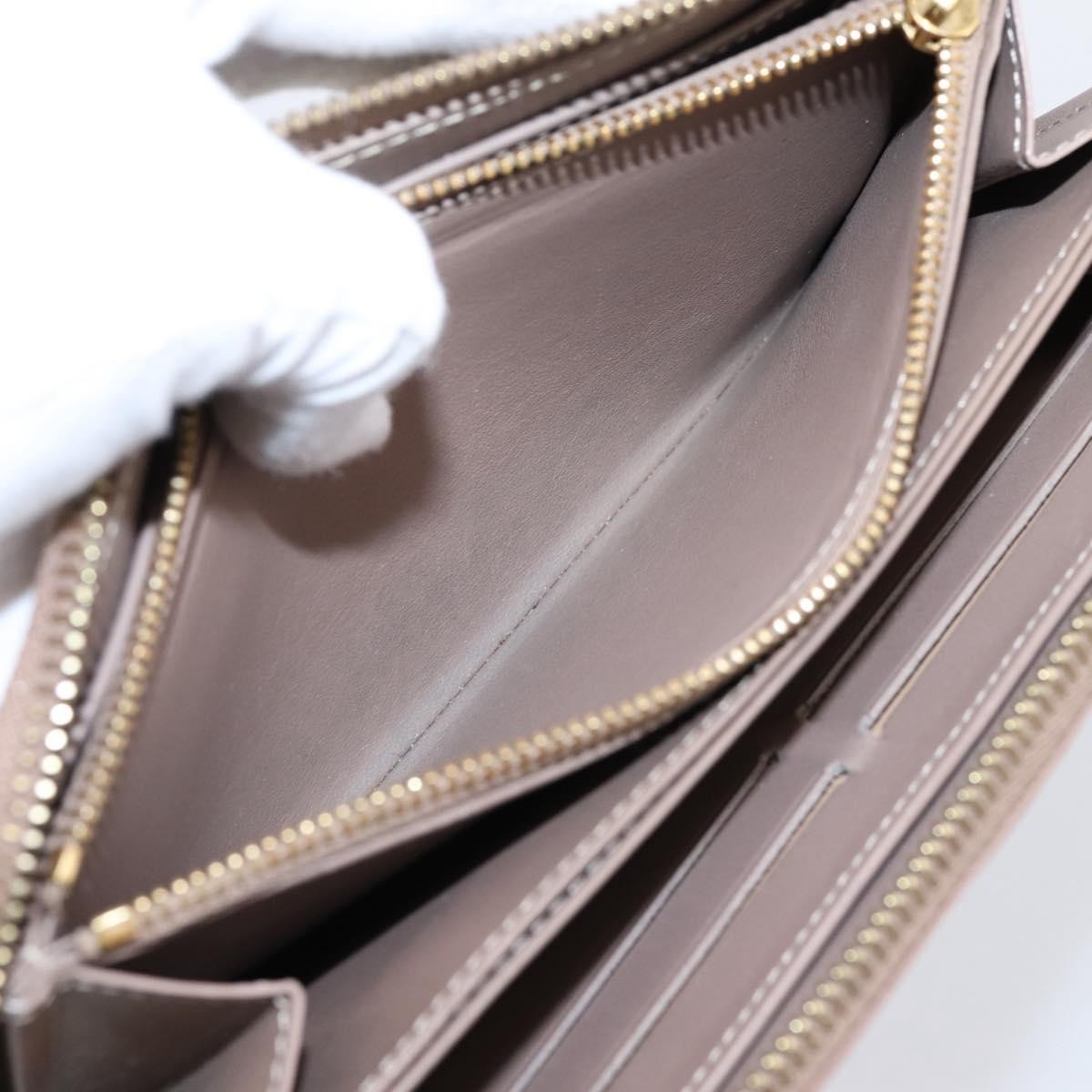 Louis Vuitton Zippy Monogram Vernis, Beige, Patent Leather, Wallet