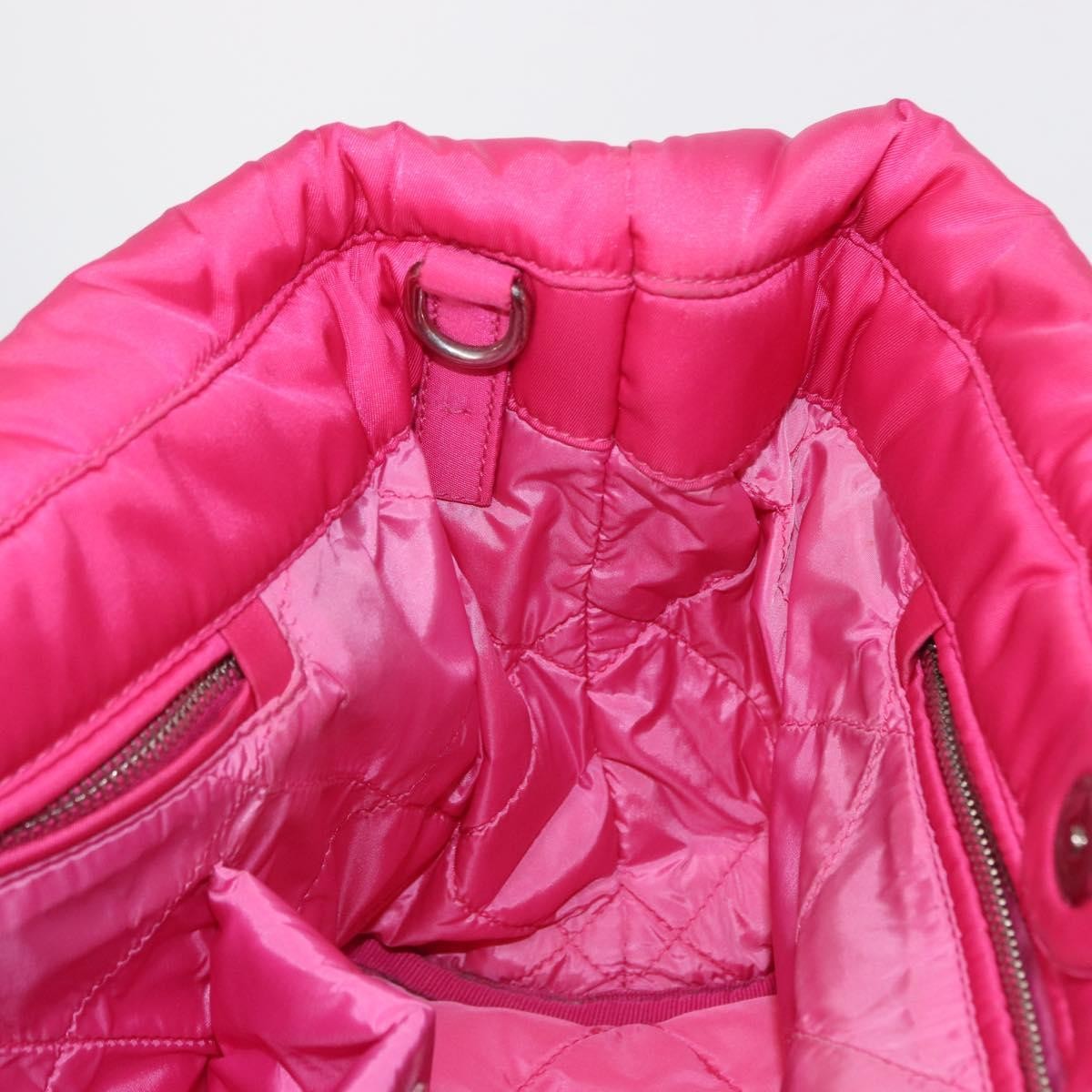 Prada Bomber Tessuto, Pink, Nylon, Tote Bag