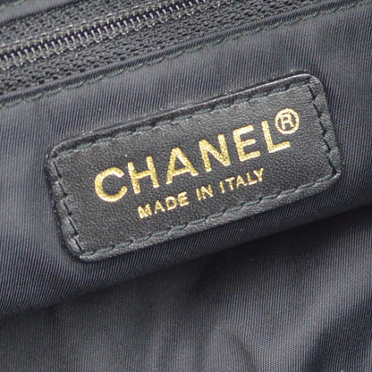 Chanel Travel Line Boston Nylon, Black, Nylon, Travel Bag