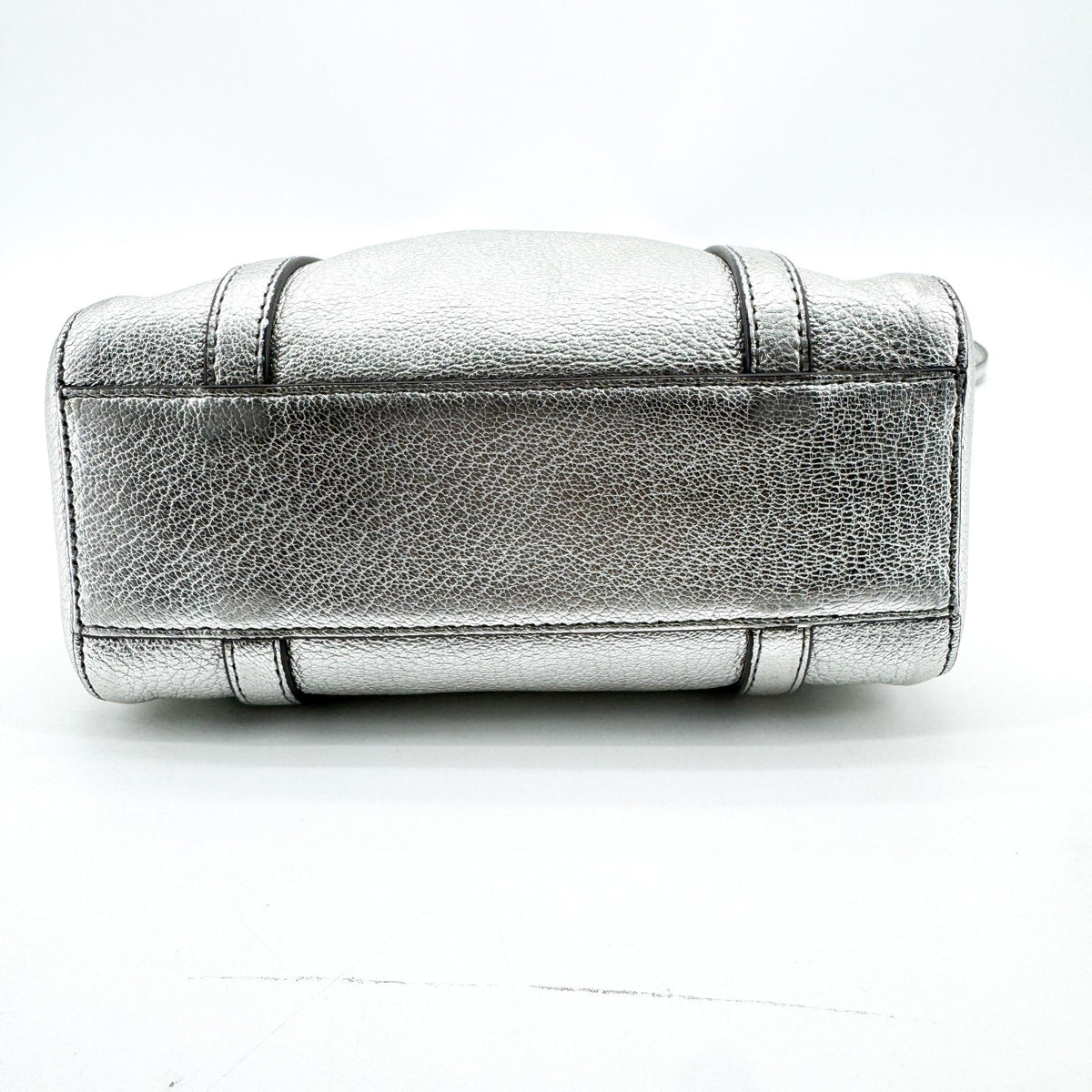 Balenciaga Everyday Patent, Silver, Leather, Tote Bag