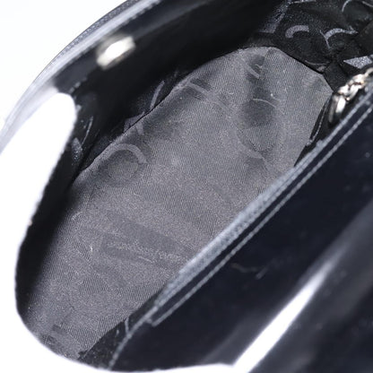 Salvatore Ferragamo Gancini Top Handle Patent leather, Black, Patent Leather, Handbag