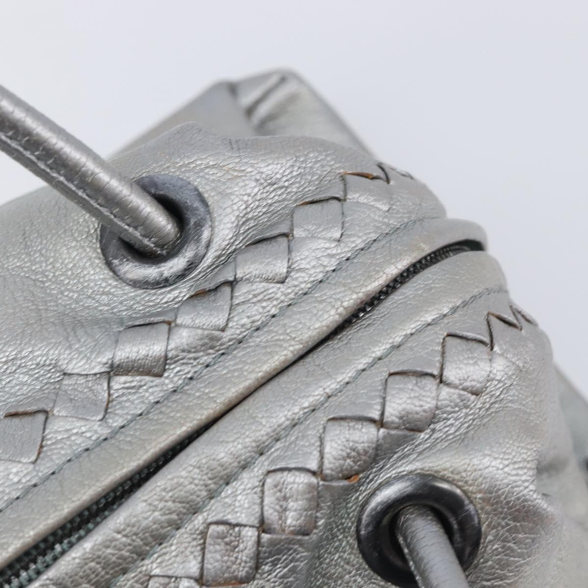 Bottega Veneta Intrecciato Handbag Intrecciato, Silver, Leather, Handbag