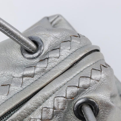 Bottega Veneta Intrecciato Handbag Intrecciato, Silver, Leather, Handbag