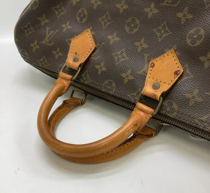Louis Vuitton Speedy Handbag Monogram Canvas, Brown, Canvas, Handbag