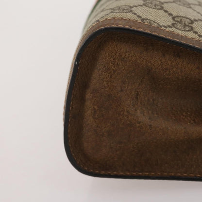 Gucci Vintage Web Flap Clutch GG Coated Canvas, Beige, Canvas, Clutch