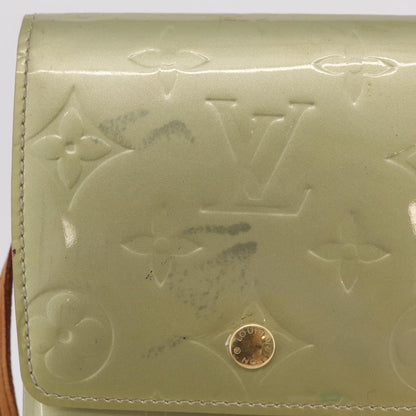 Louis Vuitton Walker Monogram Vernis, Gray, Patent Leather, Wallet