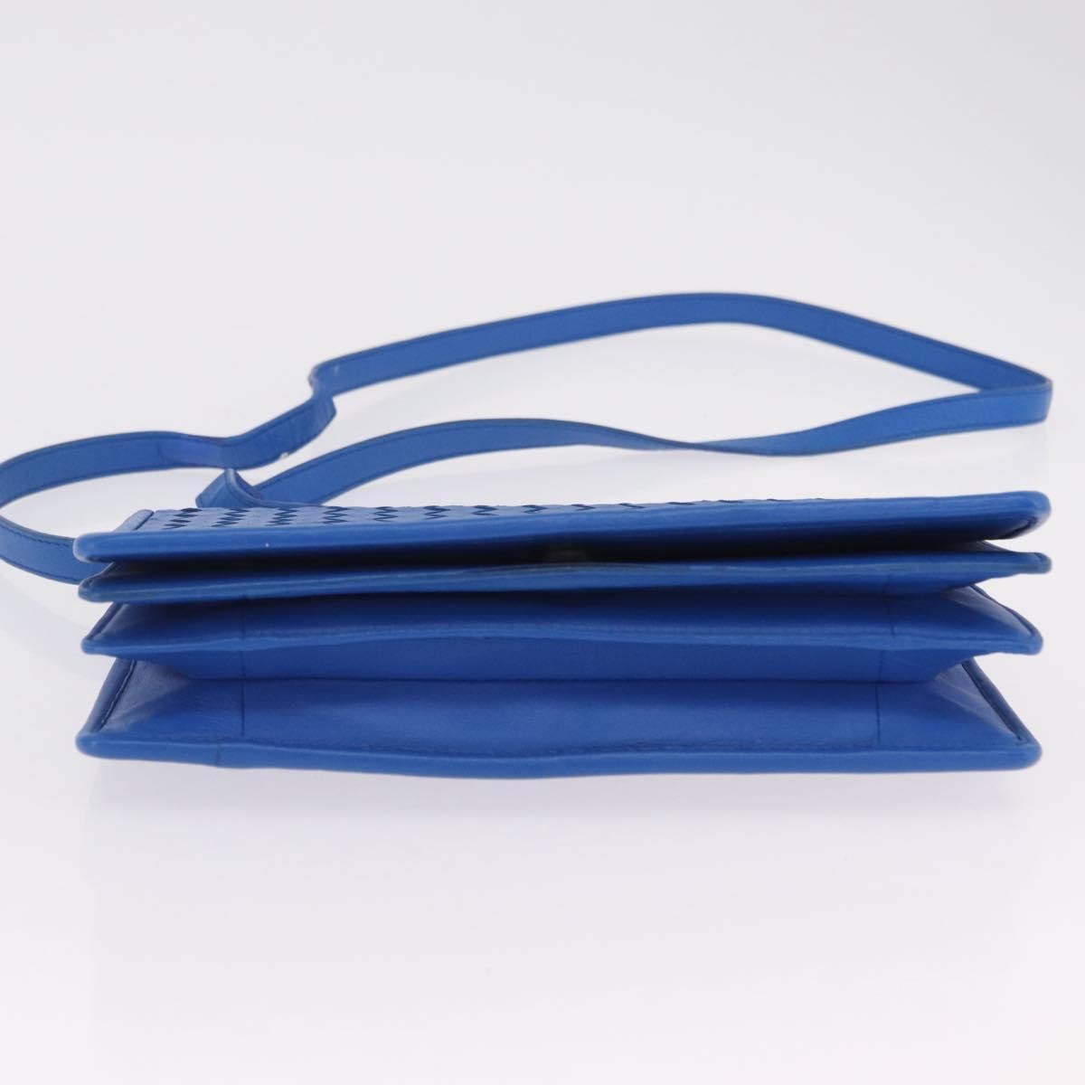 Bottega Veneta Shoulder Leather, Blue, Leather, Shoulder Bag