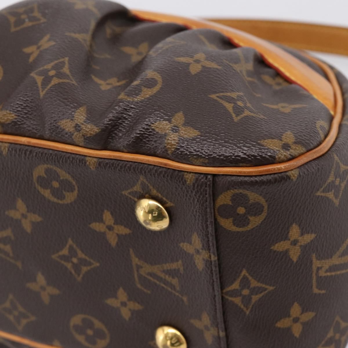 Louis Vuitton Clara Handbag Monogram Canvas, Brown, Canvas, Handbag