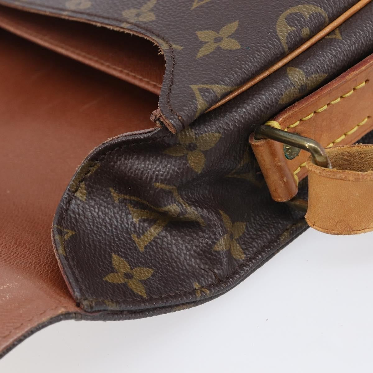 Louis Vuitton Cartouchiere Monogram Canvas, Brown, Canvas, Handbag