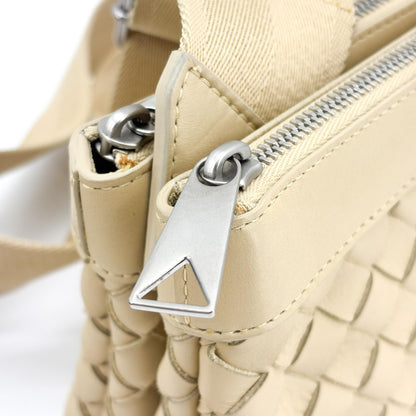 Bottega Veneta Duo Intrecciato Nappa, Beige, Leather, Handbag