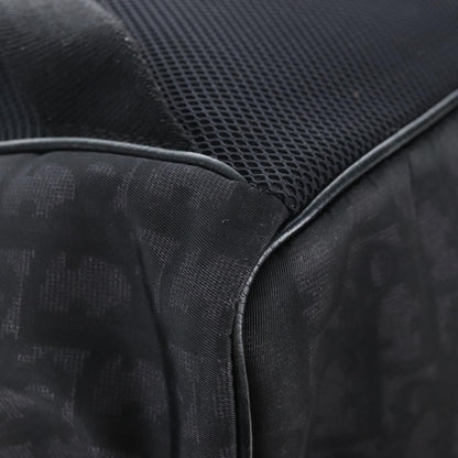 Christian Dior Motion Oblique Canvas with Leather, Black, Canvas, Backpack