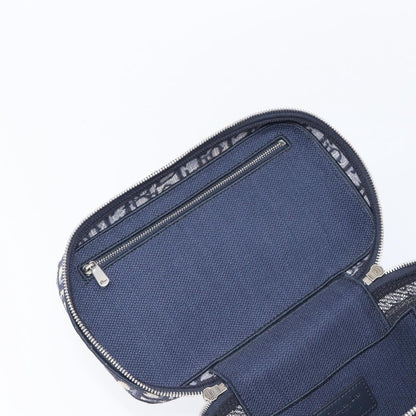 Christian Dior DiorTravel Vanity Case Oblique Canvas, Navy, Canvas, Handbag