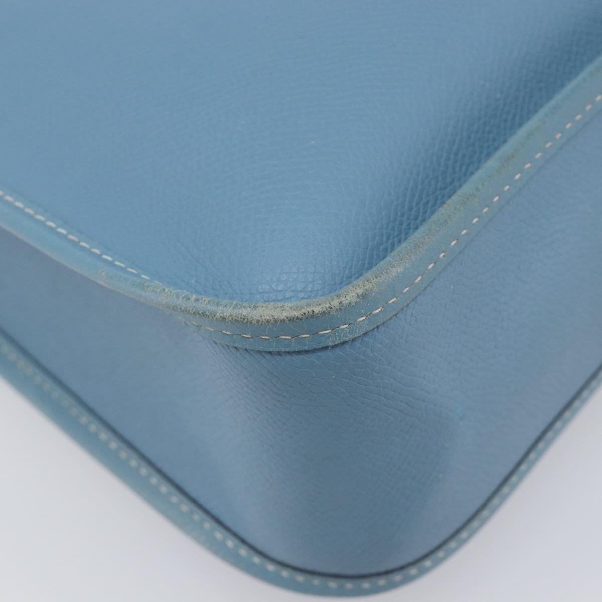 Hermes Vespa Courchevel, Blue, Leather, Shoulder Bag