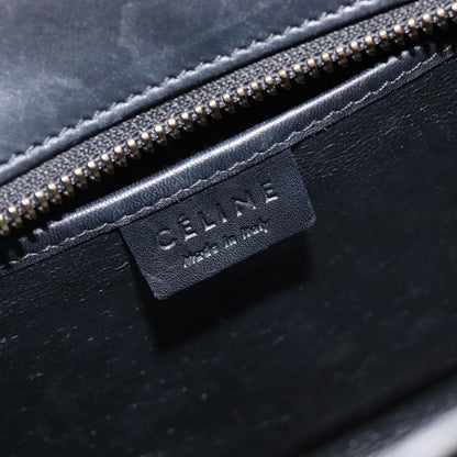 Celine Tricolor Luggage Canvas and Leather, Navy, Canvas, Handbag
