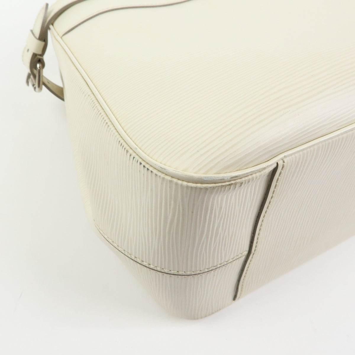 Louis Vuitton Passy Epi Leather, White, Leather, Tote Bag