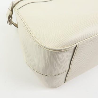 Louis Vuitton Passy Epi Leather, White, Leather, Tote Bag