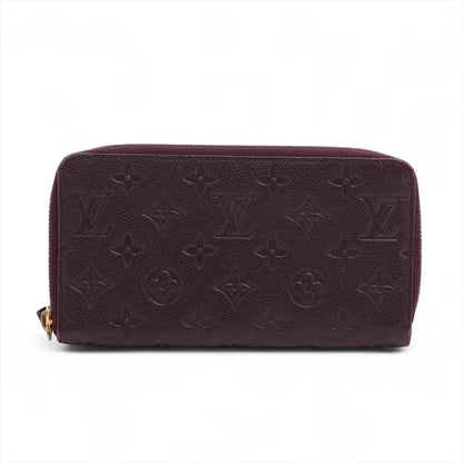 Louis Vuitton Zippy wallet Leather, PURPLE, LEATHER, Wallets