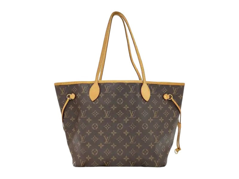 Louis Vuitton Neverfull Monogram, Brown, Canvas, Tote Bag